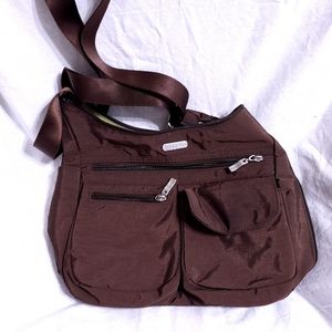 Baggallini Brown Shimmer Crossbody Bag